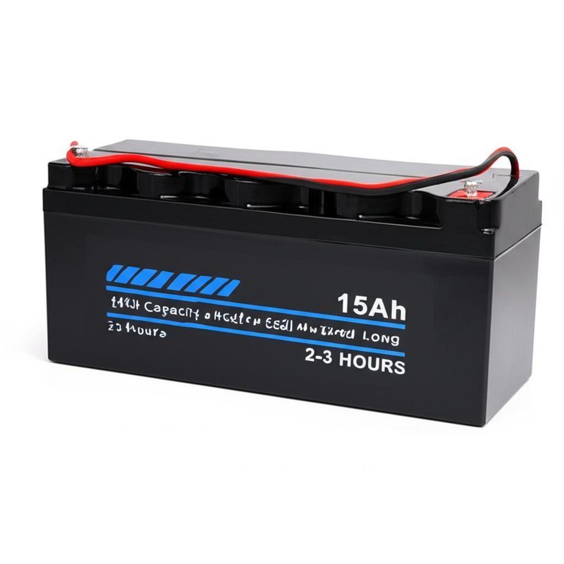 Μπαταρία ηλεκτρικής ενέργειας υψηλής χωρητικότητας 15Ah για μεγάλη διάρκεια εκφόρτισης 2-3 ωρών